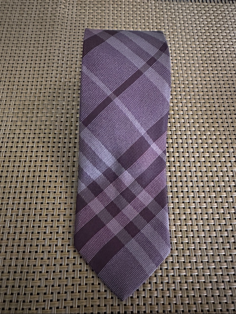 Burberry Plaid Silk Tie